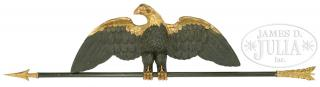 CARVED DISPLAYED EAGLE PLAQUE Late 19th early 20th century This