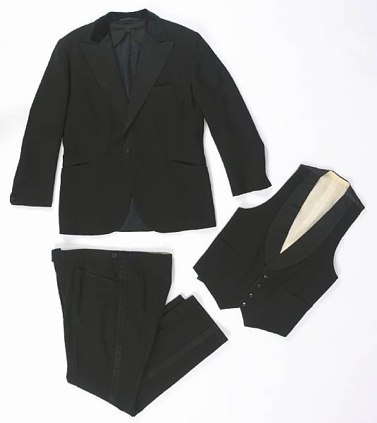 A Frank Sinatra bespoke tuxedo 1975 A three piece ensemble