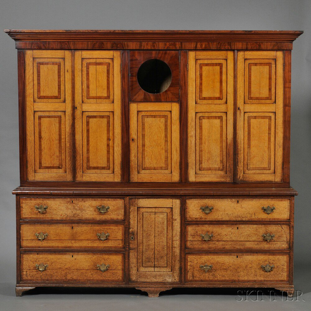 Georgian Housekeeper s Cupboard probably Wales early 19th century oak