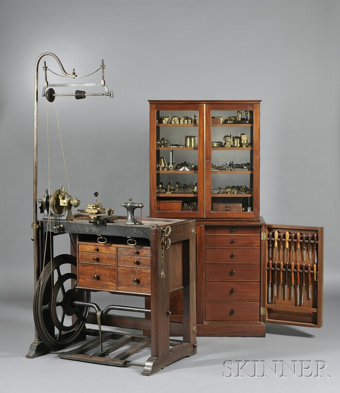 Holtzapffel Deyerlein Ornamental Turning Lathe and Accessories No 1378 London