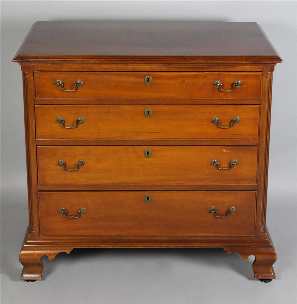 CHIPPENDALE STYLE CHERRYWOOD CHEST OF DRAWERS in the Philadelphia Chippendale