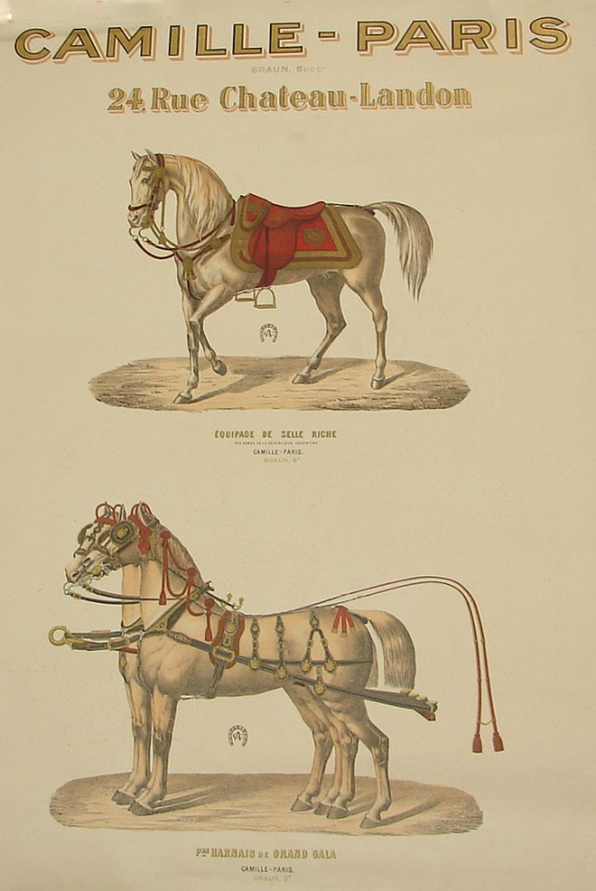 Lithographic poster for Camill Paris 24 Rue Chateau Landon c
