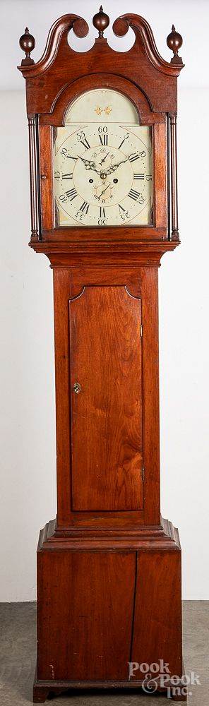 Pennsylvania walnut tall case clock Pennsylvania walnut tall case clock