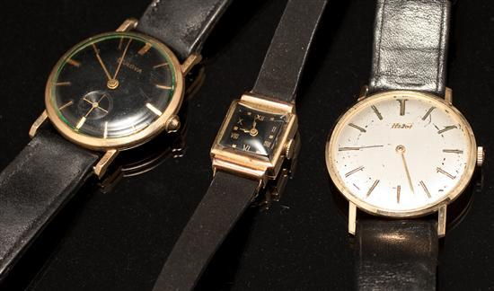 Gentleman s Bulova and Tissot wrist watches together with a