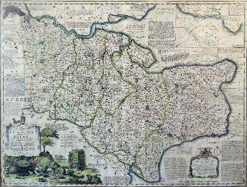 Emanuel Bowen fl 1714 died 1767 Coloured engraving An Accurate