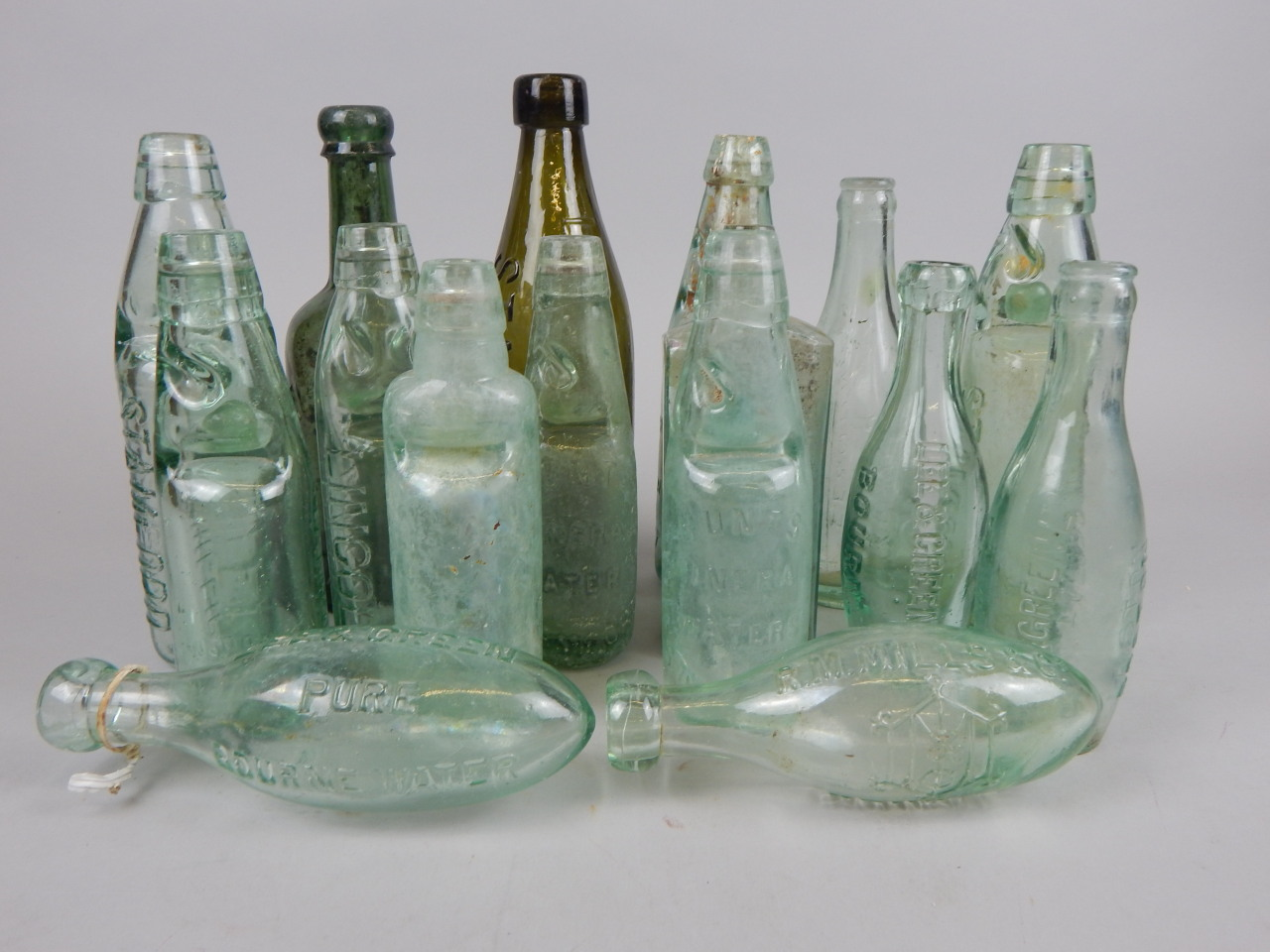 A collection of Lincolnshire related mineral bottles to include manufacturers