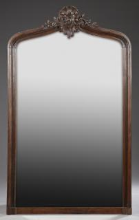 Louis XV Style Carved Oak Overmantel Mirror late 19th c