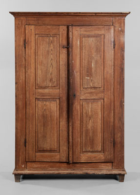 Paneled Two Door Cupboard American possibly Southern 19th century ash