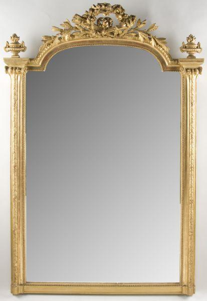 French Second Empire Louis XVI Style Mirror ca 1870s having