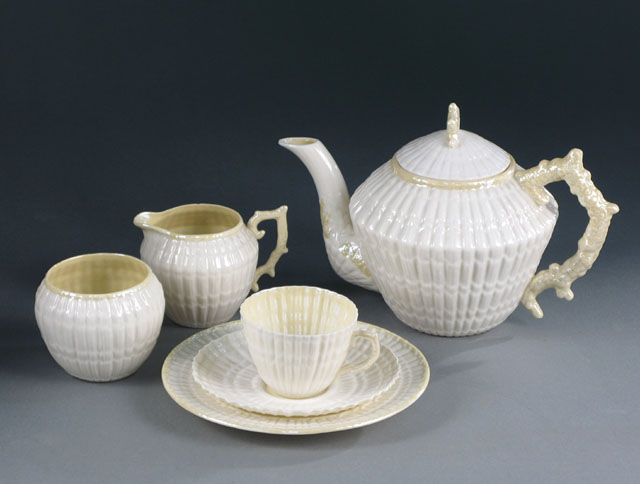 TWENTY FOUR PIECES OF IRISH BELLEEK TEAWARE the 22 piece