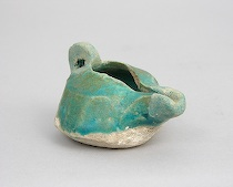 Persian Glazed Oil Lamp ca 13th 14th Century AD From