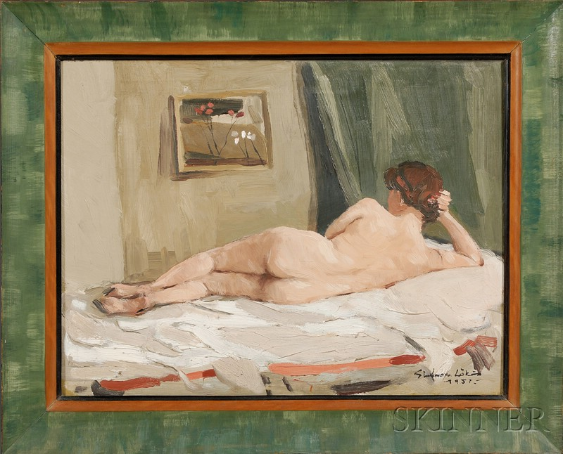 Stefan L k s Hungarian American 1913 1994 Portrait of
