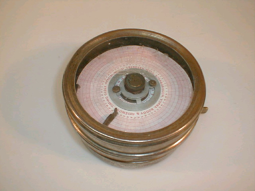 A vintage timing clock