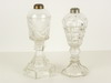 WHALE OIL LAMPS Lot of two early 19th C whale