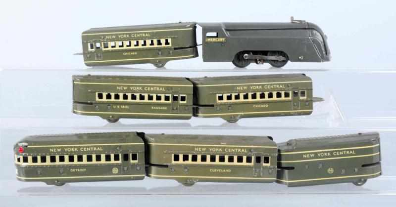 Tin Litho Marx Mercury Passenger Train Set American Set includes