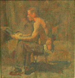 Arthur Murch 1902 1989 Letter from Home oil on board