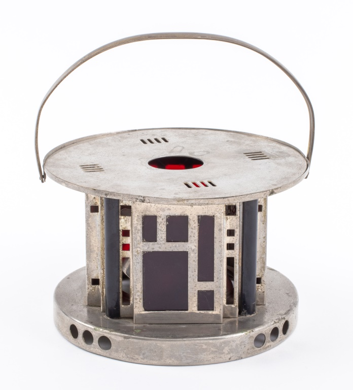 JAN EISENLOEFFEL ATTR ART DECO KETTLE WARMER Jan Eisenloeffel Dutch