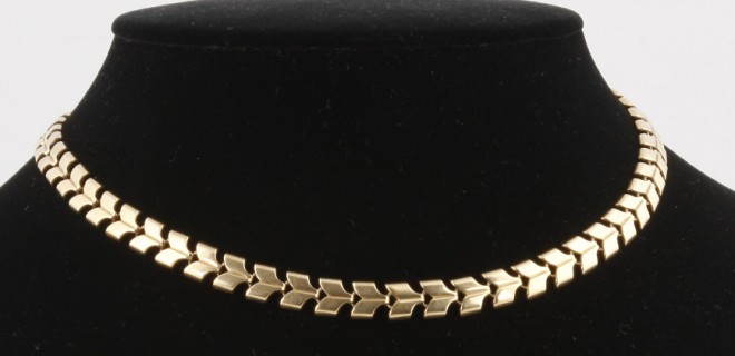 Solid 14KY gold chain 17 long spring ring clasp 8