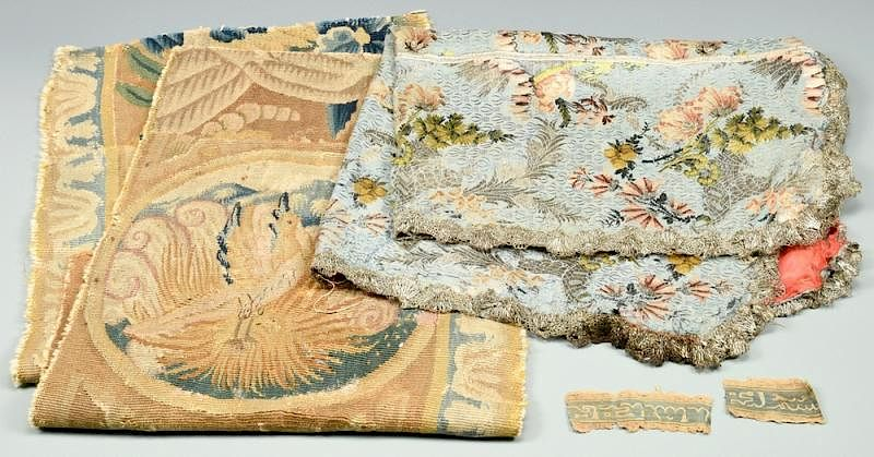 5 Early Tapestry Items including Coptic 1st 2nd item Two