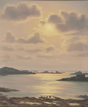 Roger de la Corbiere French b 1893 Marine Oil on