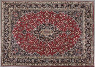 Semi Antique Persian Mashad Carpet 9 3 x 12 7