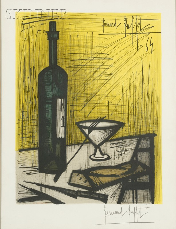 After Bernard Buffet French 1928 1999 Bread and Wine from