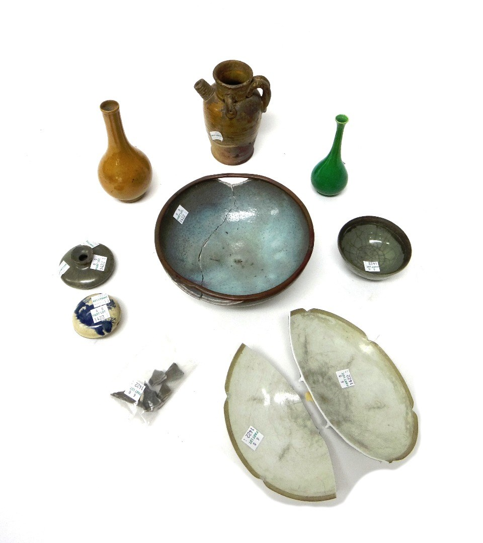 A group of Chinese ceramics various dates comprising a jun