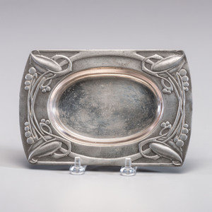 Liberty Co English Early 20th Century Butter Dish Tudric pewter
