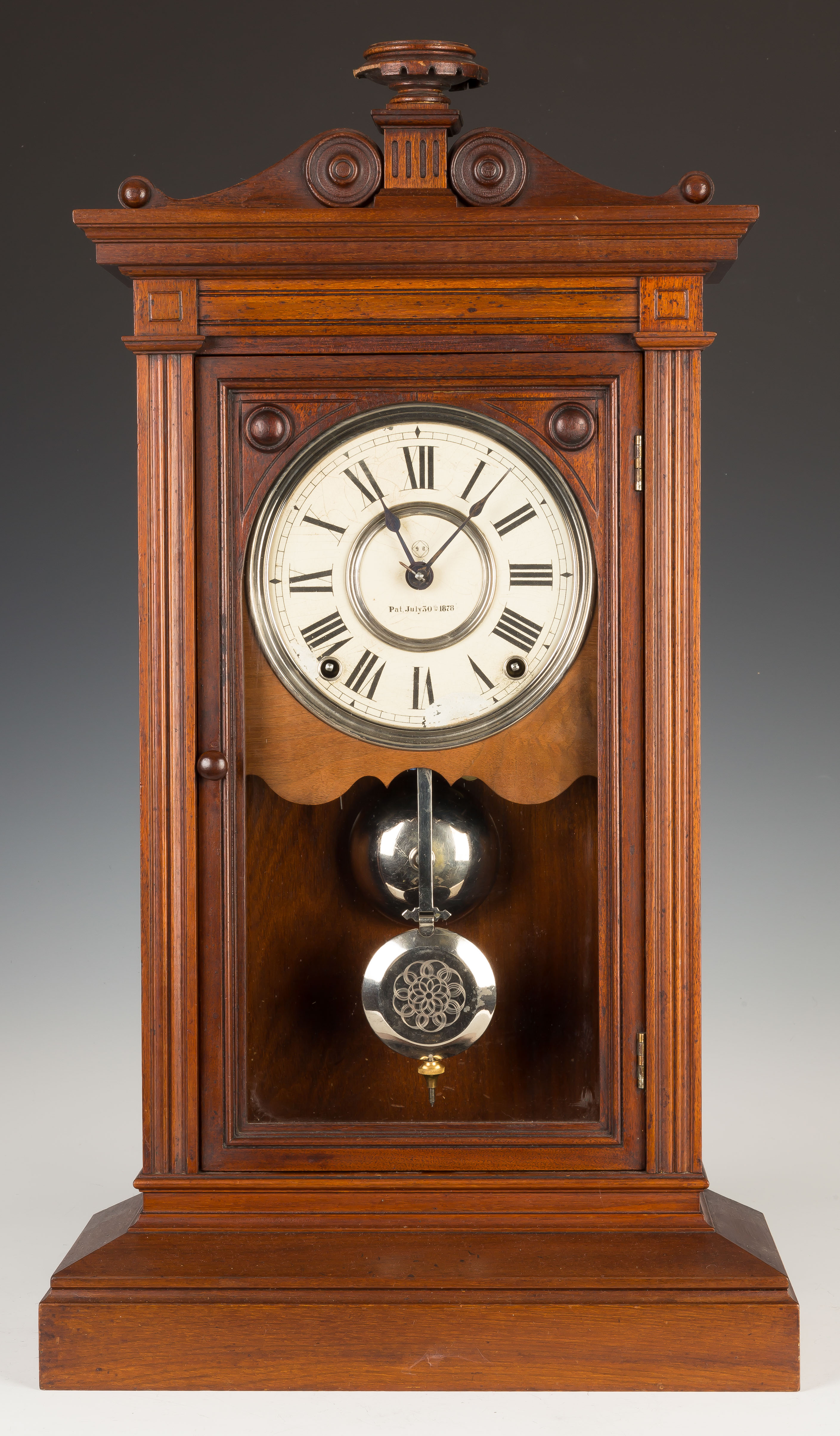 Seth Thomas Athens City Series Shelf Clock Walnut case old