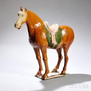 Sancai glazed Caparisoned Horse 18 875 Sancai glazed Caparisoned Horse