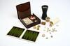 GAMES Two 19th C miniature games 1 Chinese export carved