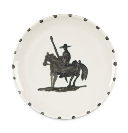 PABLO PICASSO SPANISH 1881 1973 PICADOR 1952 Ceramic turned round