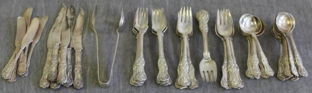 STERLING Tiffany Co Partial Flatware Set English King pattern Includes