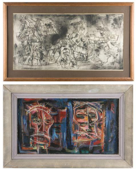 Murray Jones IL 1915 1964 Two Works the first is