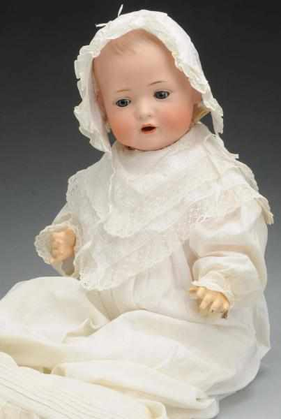 Sweet German Bisque Character Baby Bisque socket head incised with