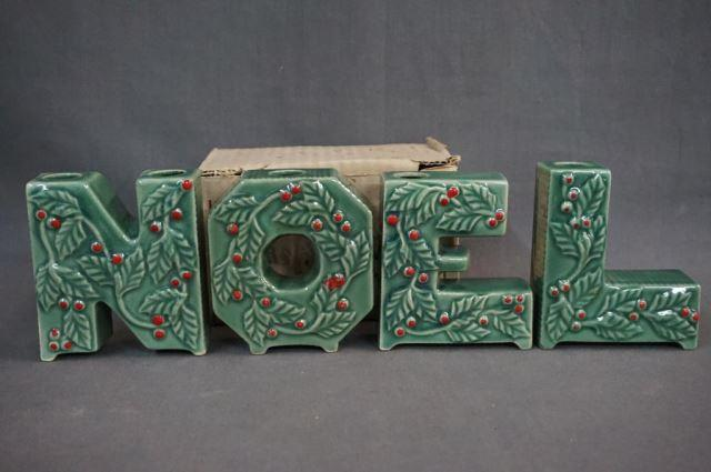 1950 s Lipper Mann Noel Candle Holders with Box Estate