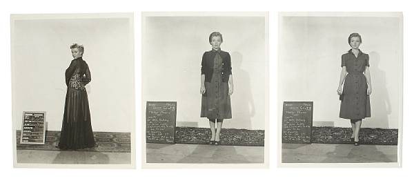 A Marilyn Monroe group of black and white wardrobe shots