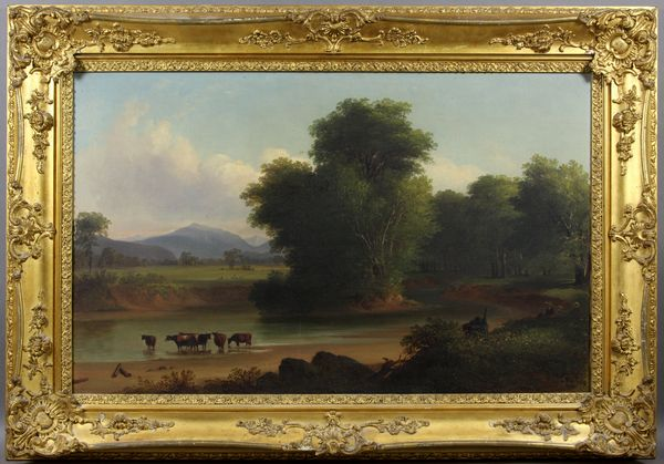 19th Century cattle in stream o c 22 3 4