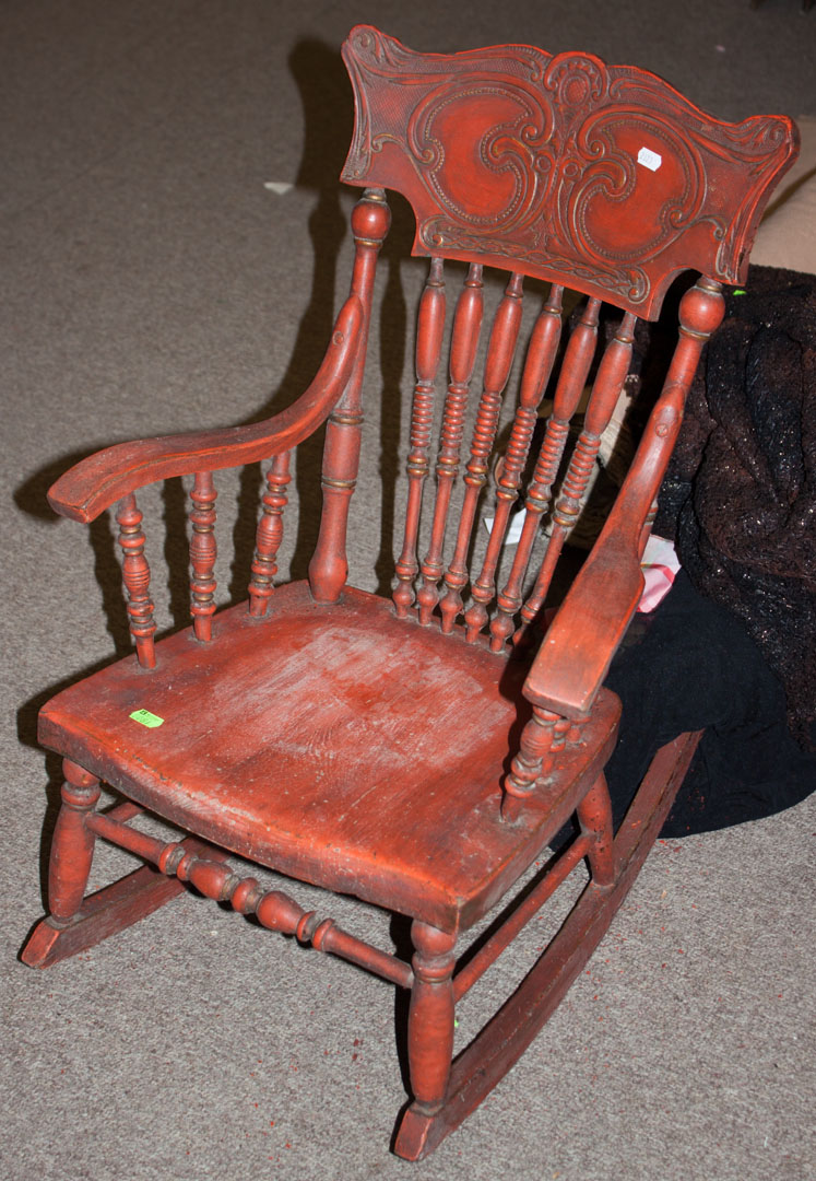 Child s pressed back rocker