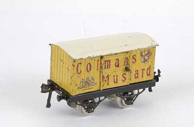 Hornby O Gauge Colman s Mustard Private Owner Van some