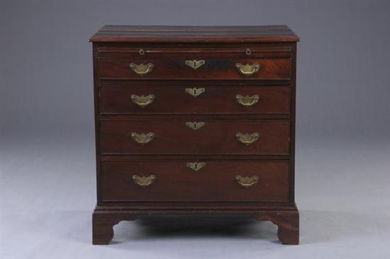 GEORGIAN STYLE CHEST OF DRAWERS late 19th century mahogany Rectangular
