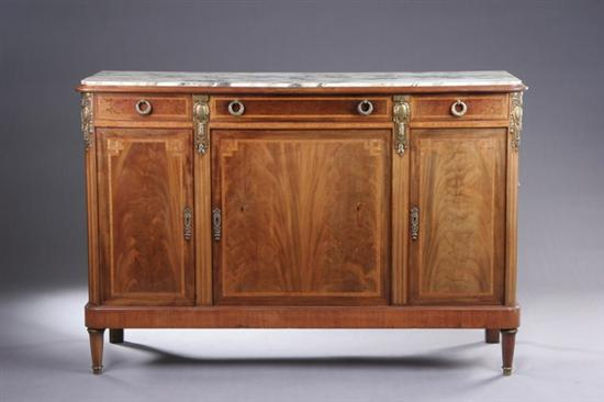 FRENCH NEOCLASSICAL STYLE WALNUT BUFFET early 20th century Inset D