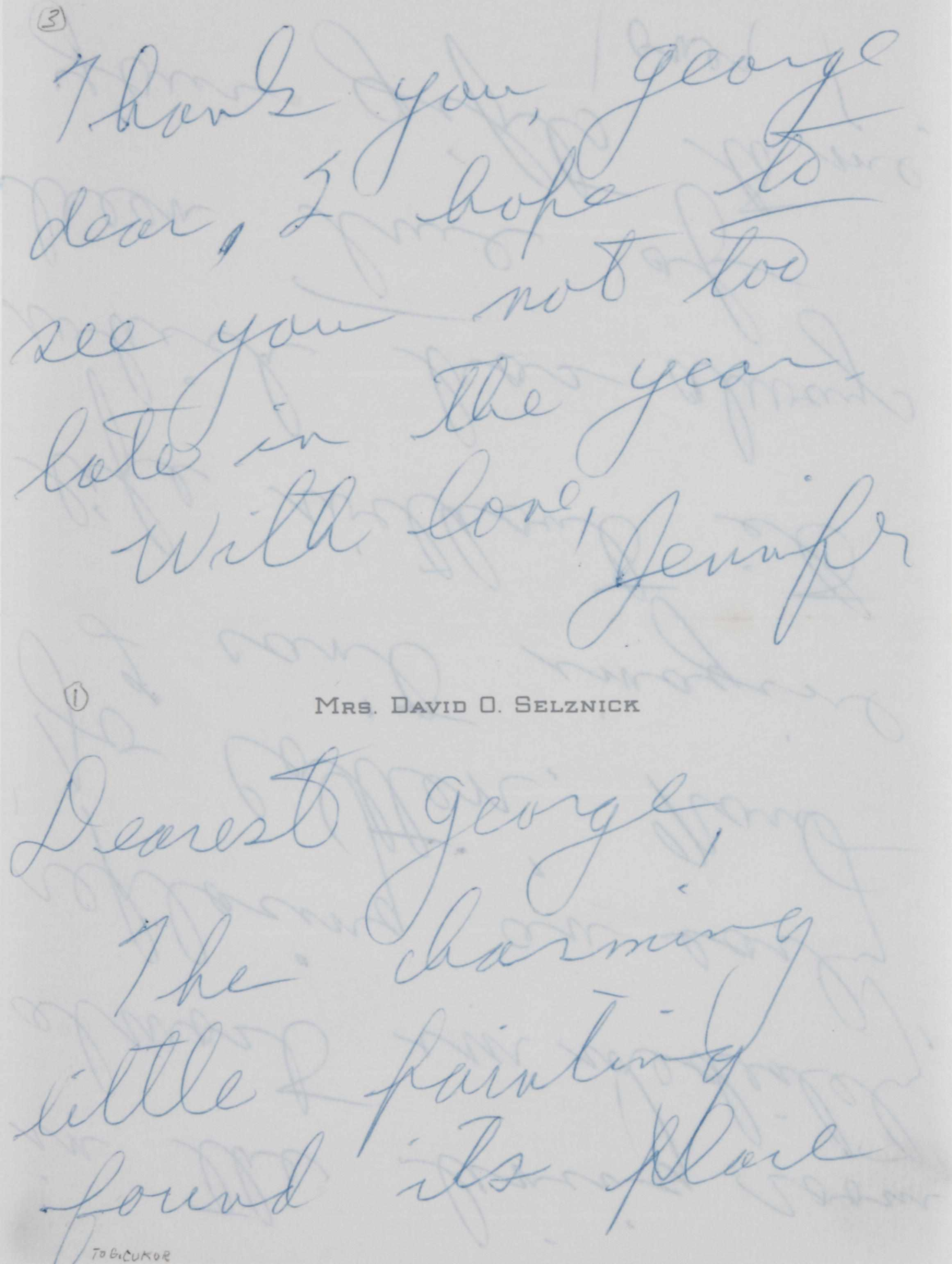 JONES JENNIFER 1919 2009 1 9 Letters Signed Jennifer 20