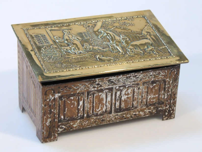 An early 20thC Jacob Co biscuit tin in the form