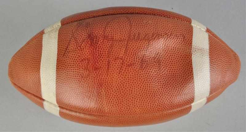Signed Sonny Jurgeson Football Description Dated March 17 1969 Denkert