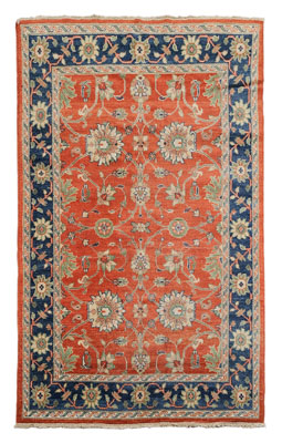 Modern Majal Rug repeating floral and vine d