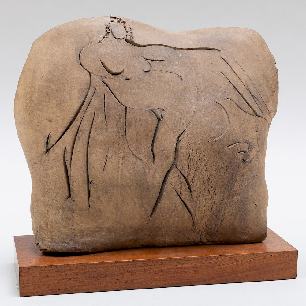 Reuben Nakian 1897 1986 Leda and the Swan Molded clay