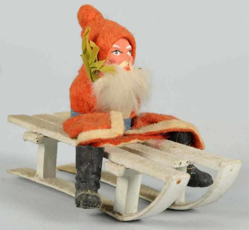 Santa on Sleigh Japanese Composition face Condition Excellent Size 4