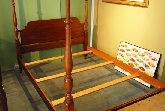 A Henkel Harris Mid post Bed of black cherry from