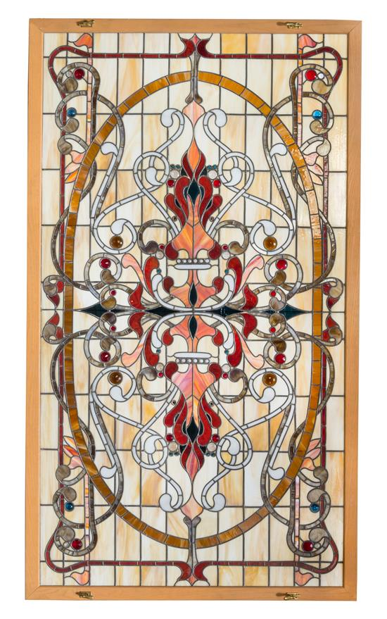 Sale 321 Lot 791 An American Leaded Glass Window with